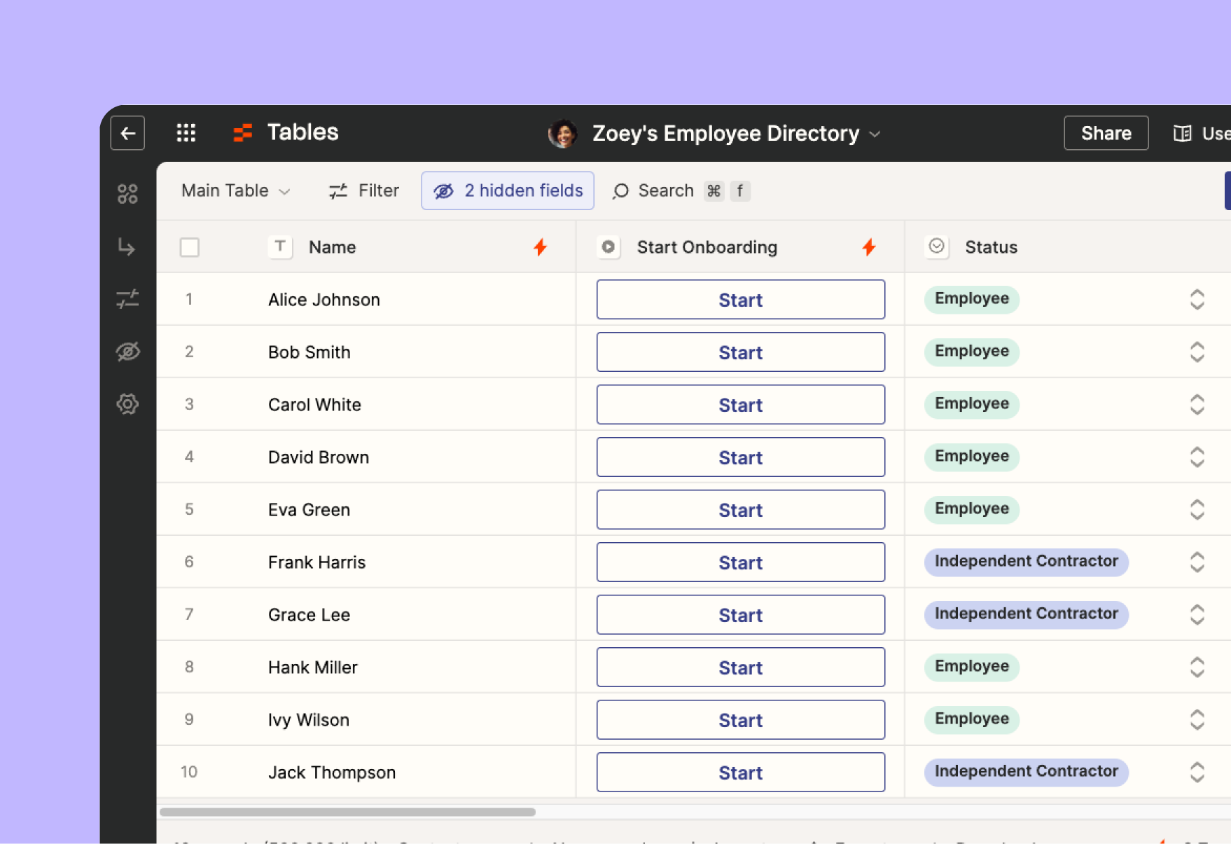 Employee onboarding manager preview image