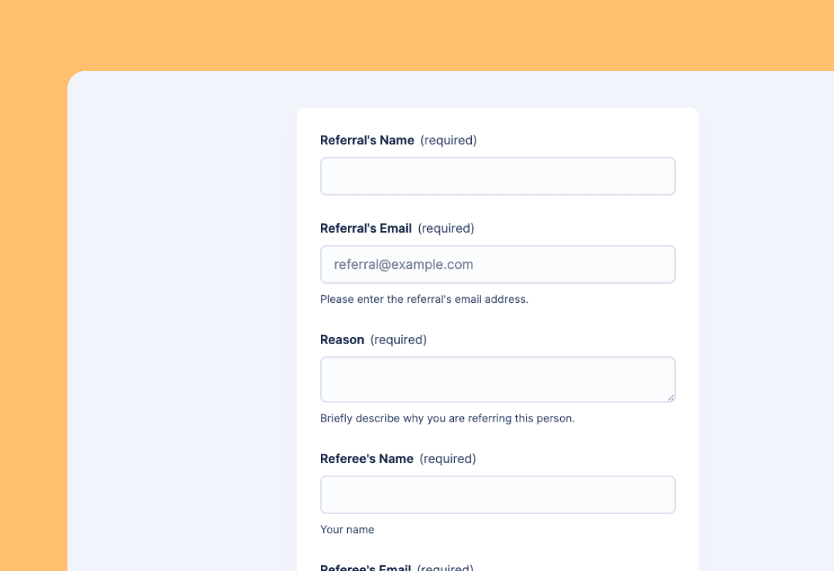 Referral Form Template Preview