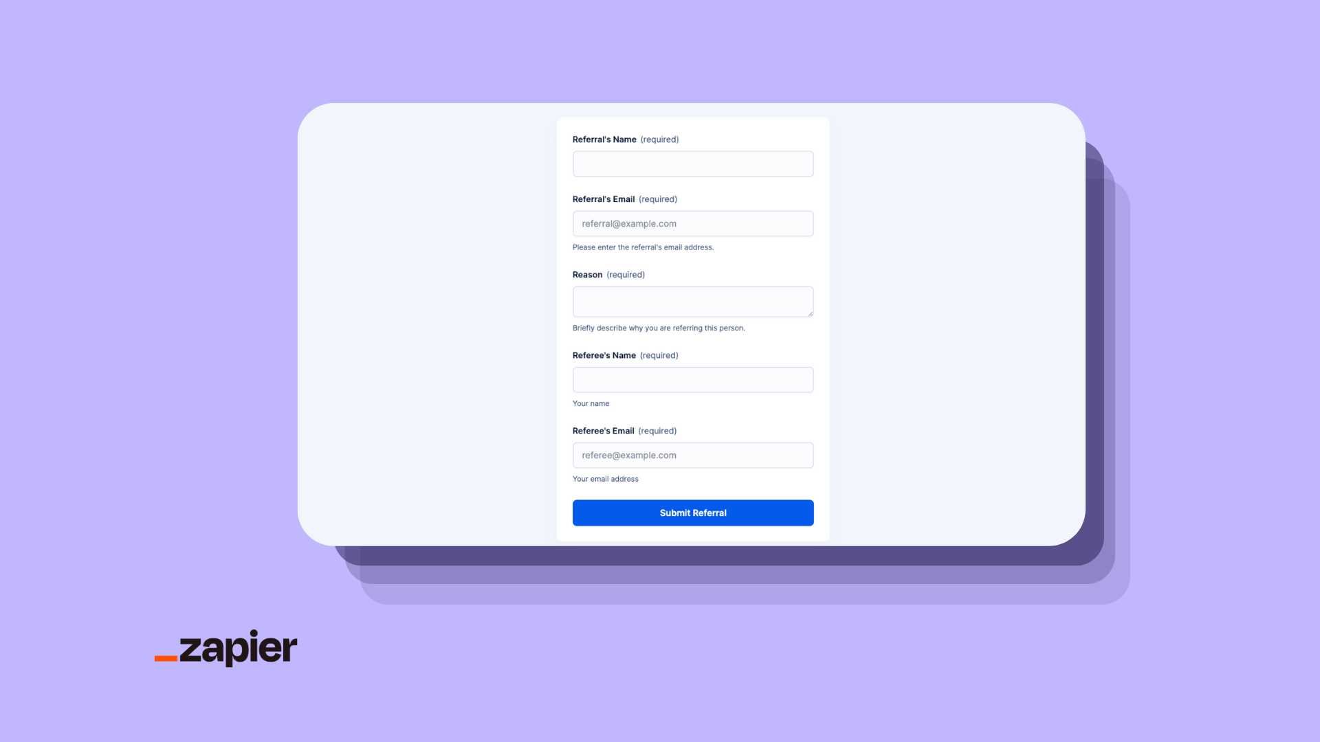 Referral Form Template Preview