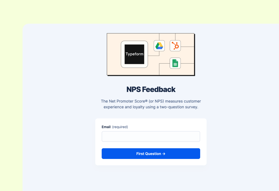 Net Promoter Score Preview
