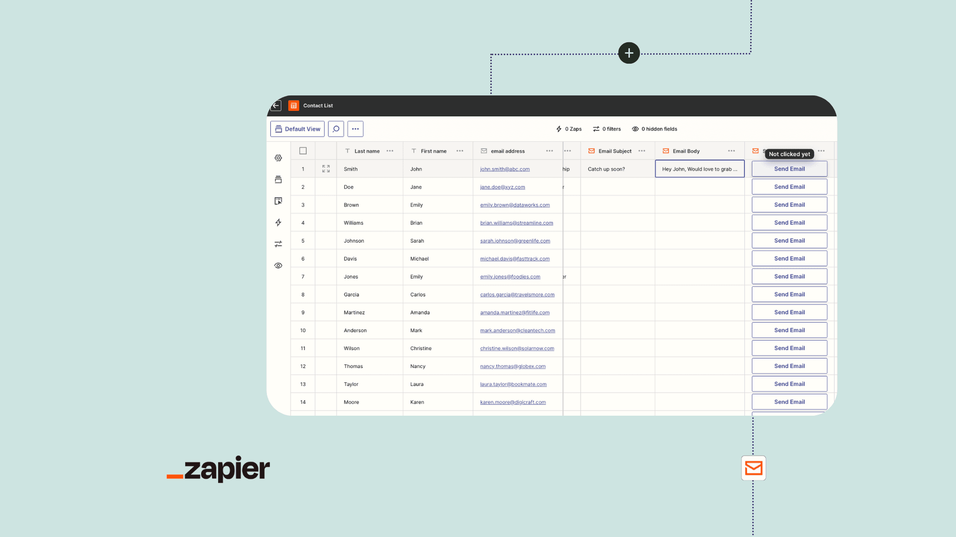 Contact List Template Hero