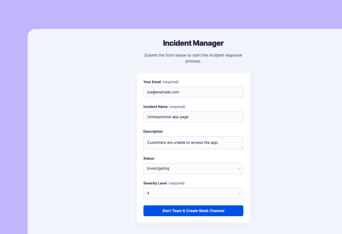 Incident Response Template Preview
