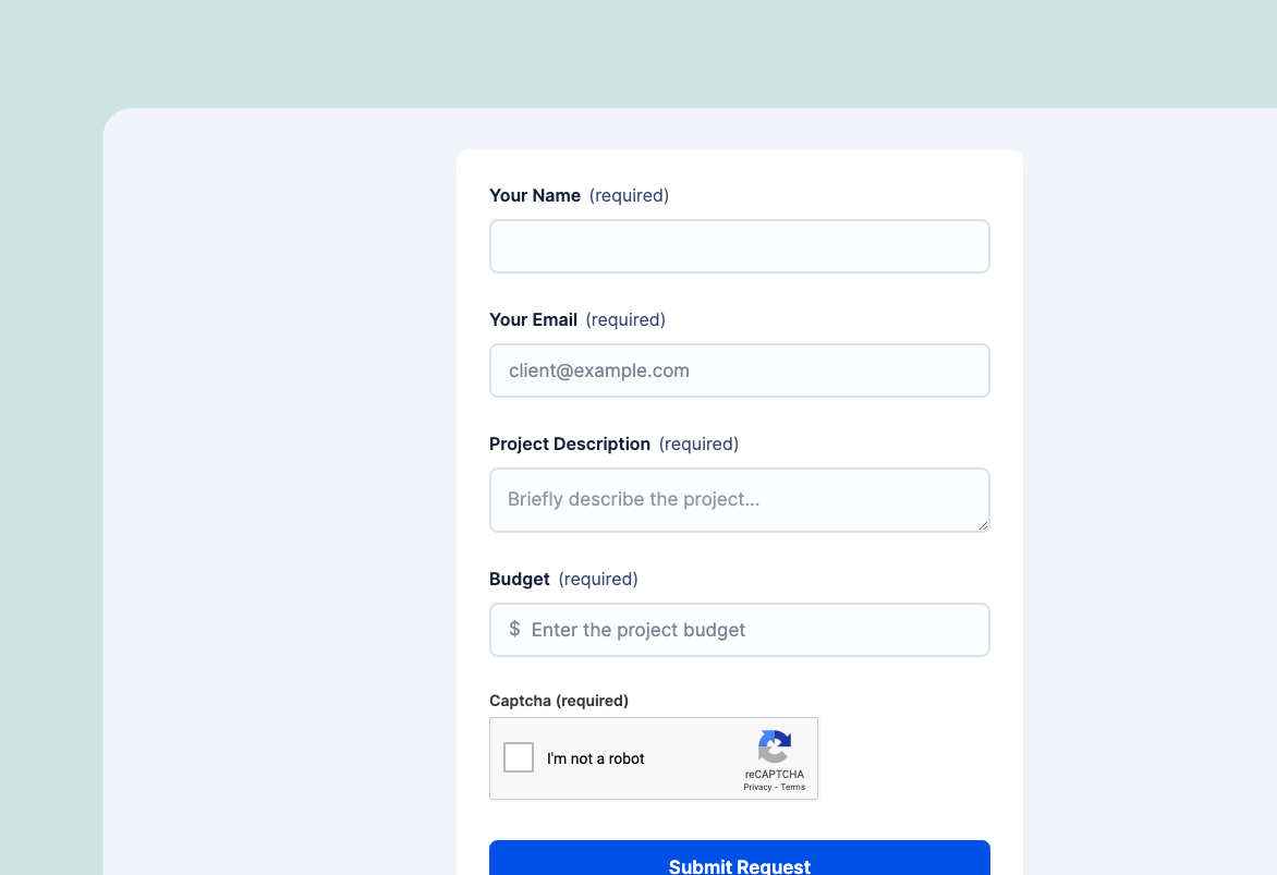 Project Intake Form Preview Image