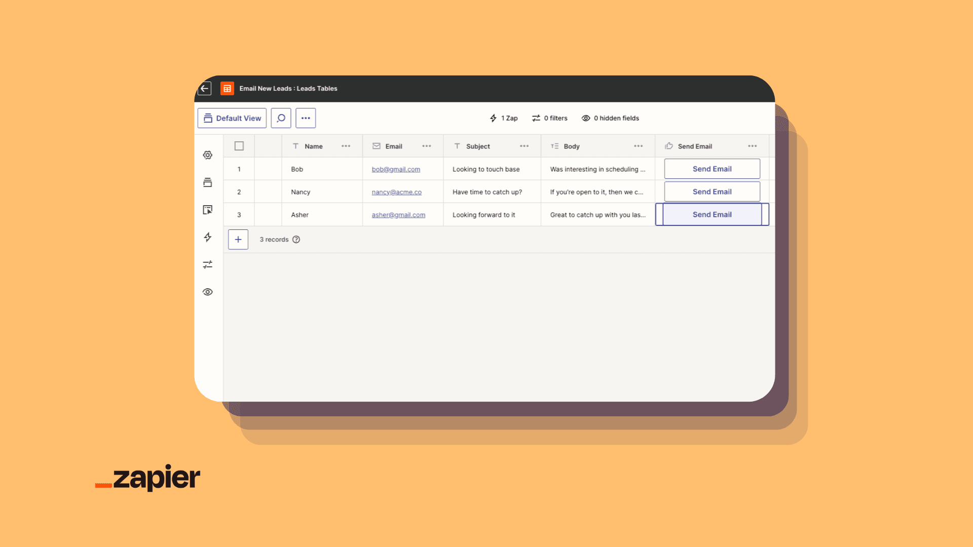 Lead Tracker Template Preview