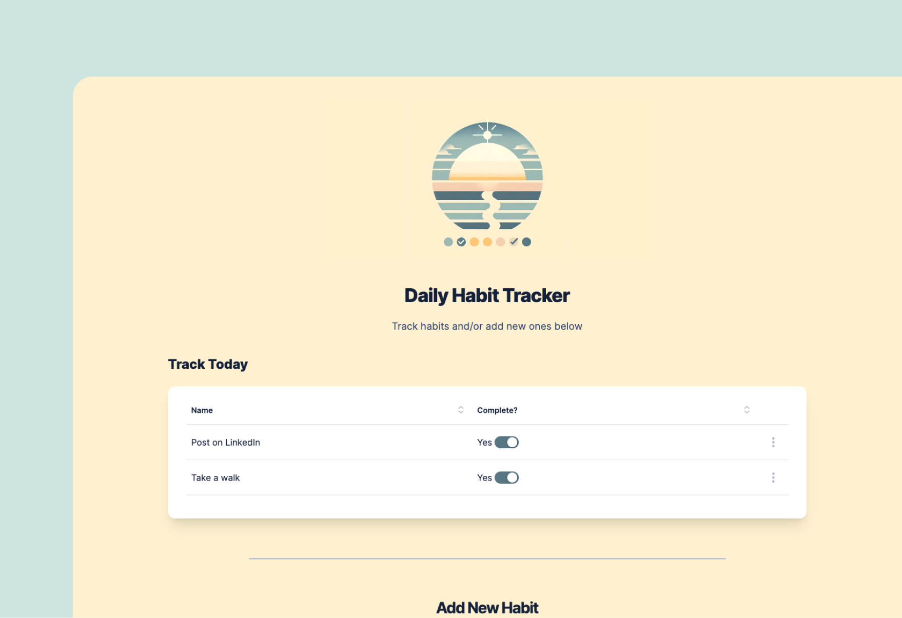 Daily Habit Tracker preview image