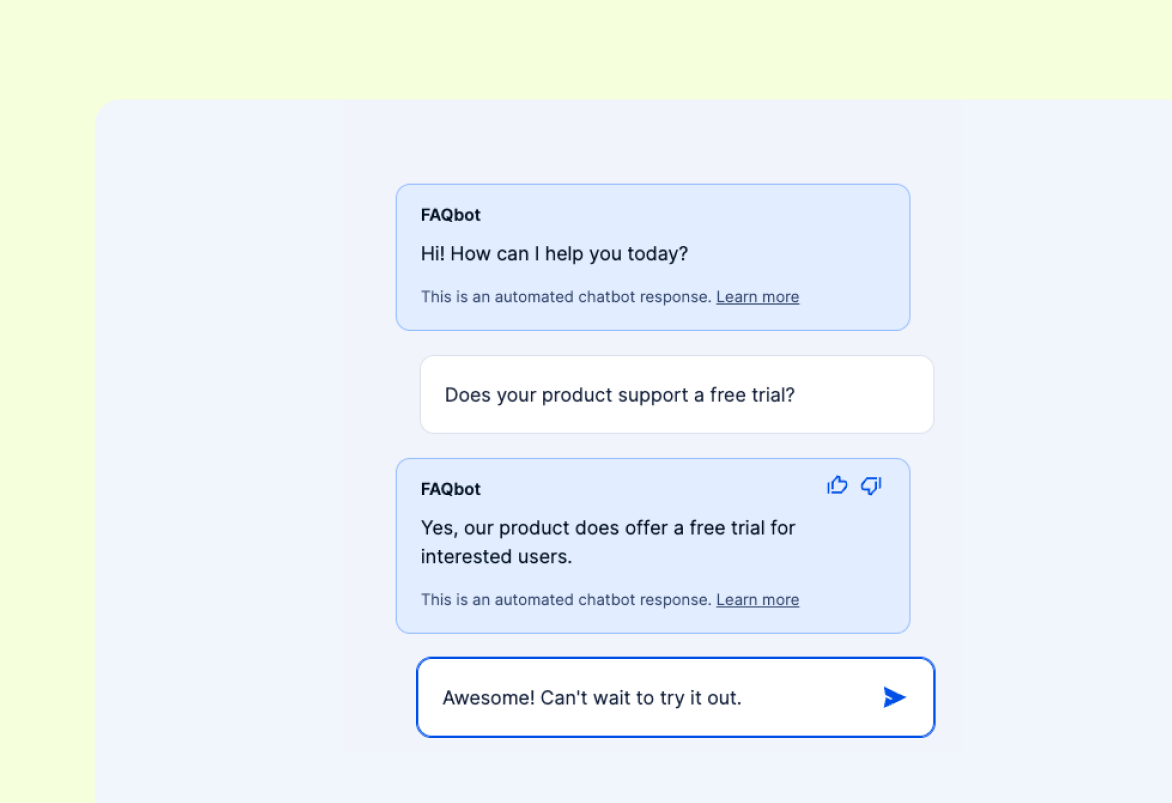 Simple FAQ AI Chatbot, powered by OpenAI