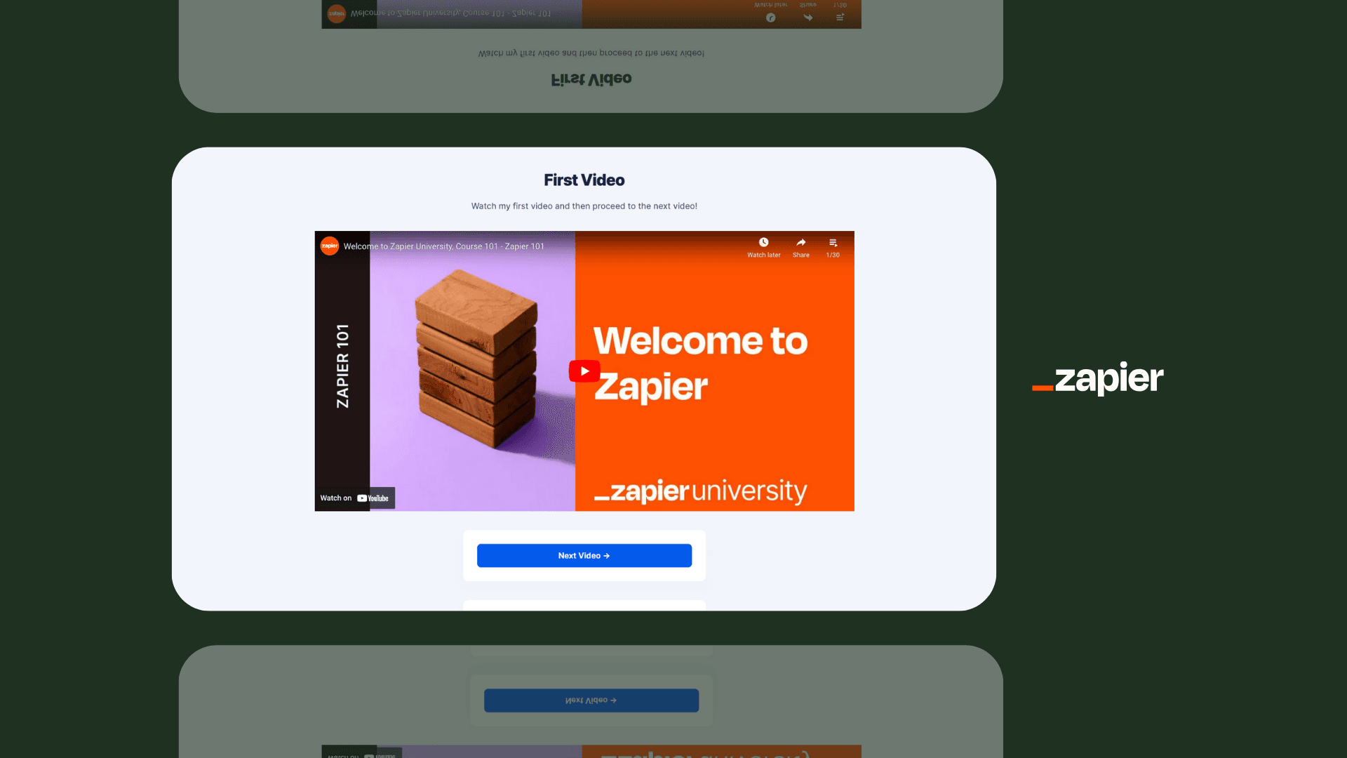 Simple Video Course Template