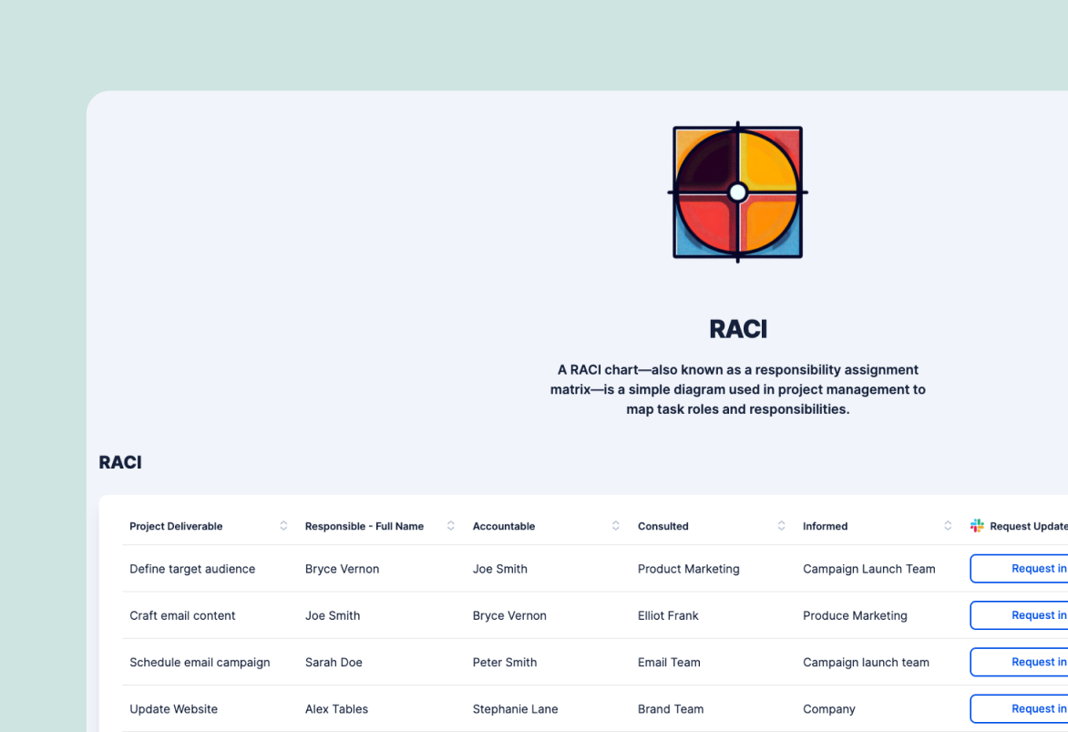 RACI template preview