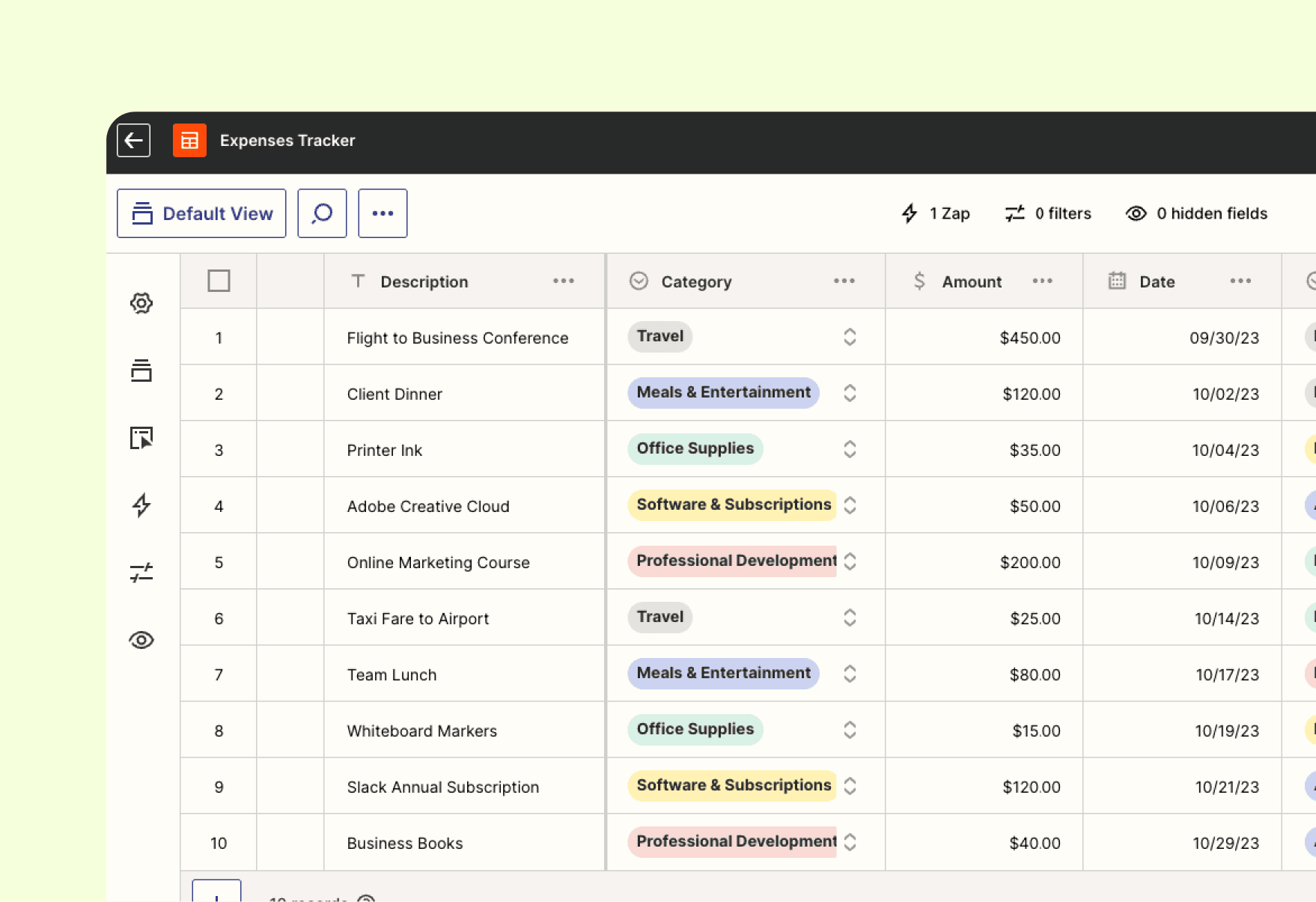 Expenses Tracker Hero