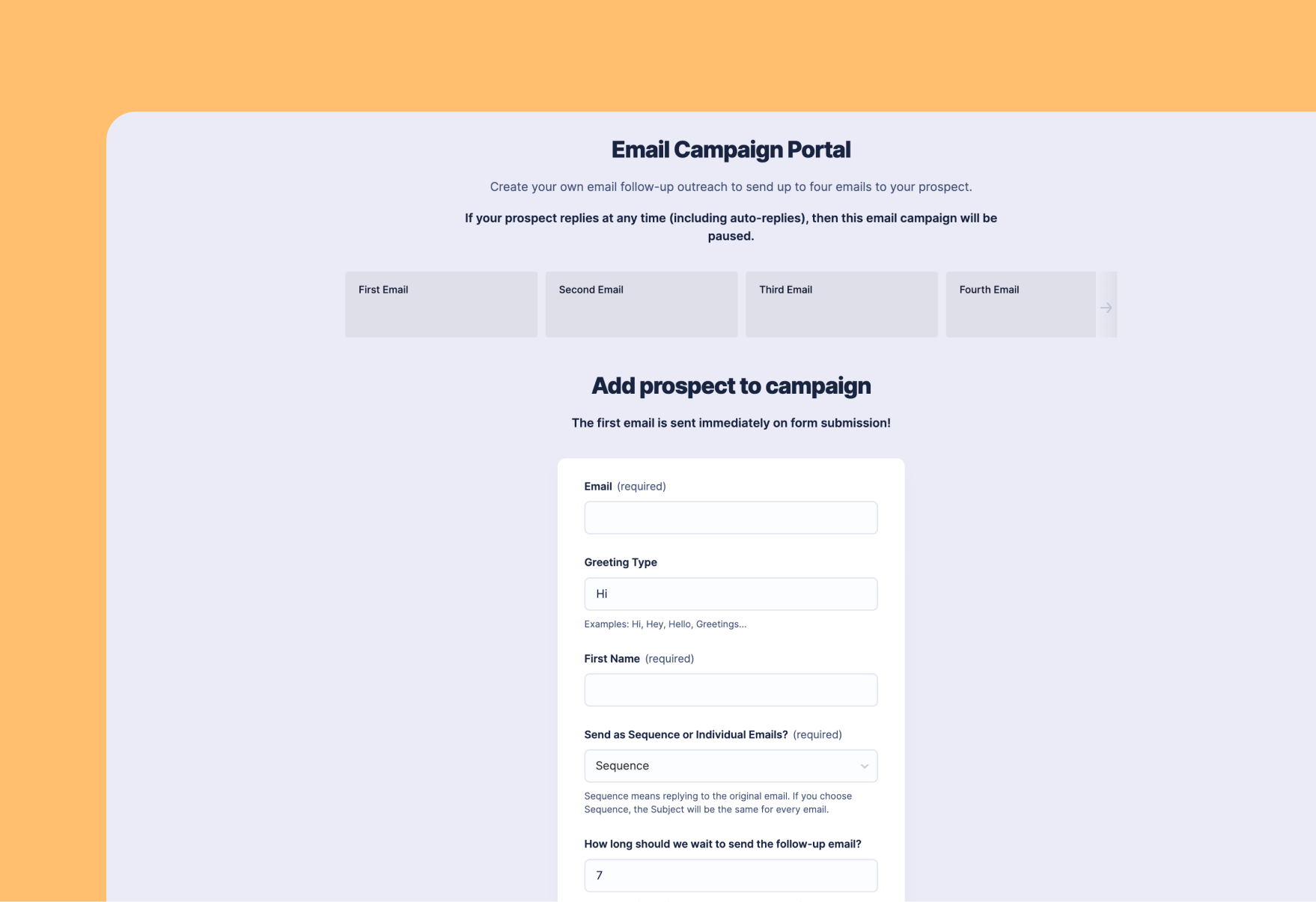 Email Campaign Portal Preview