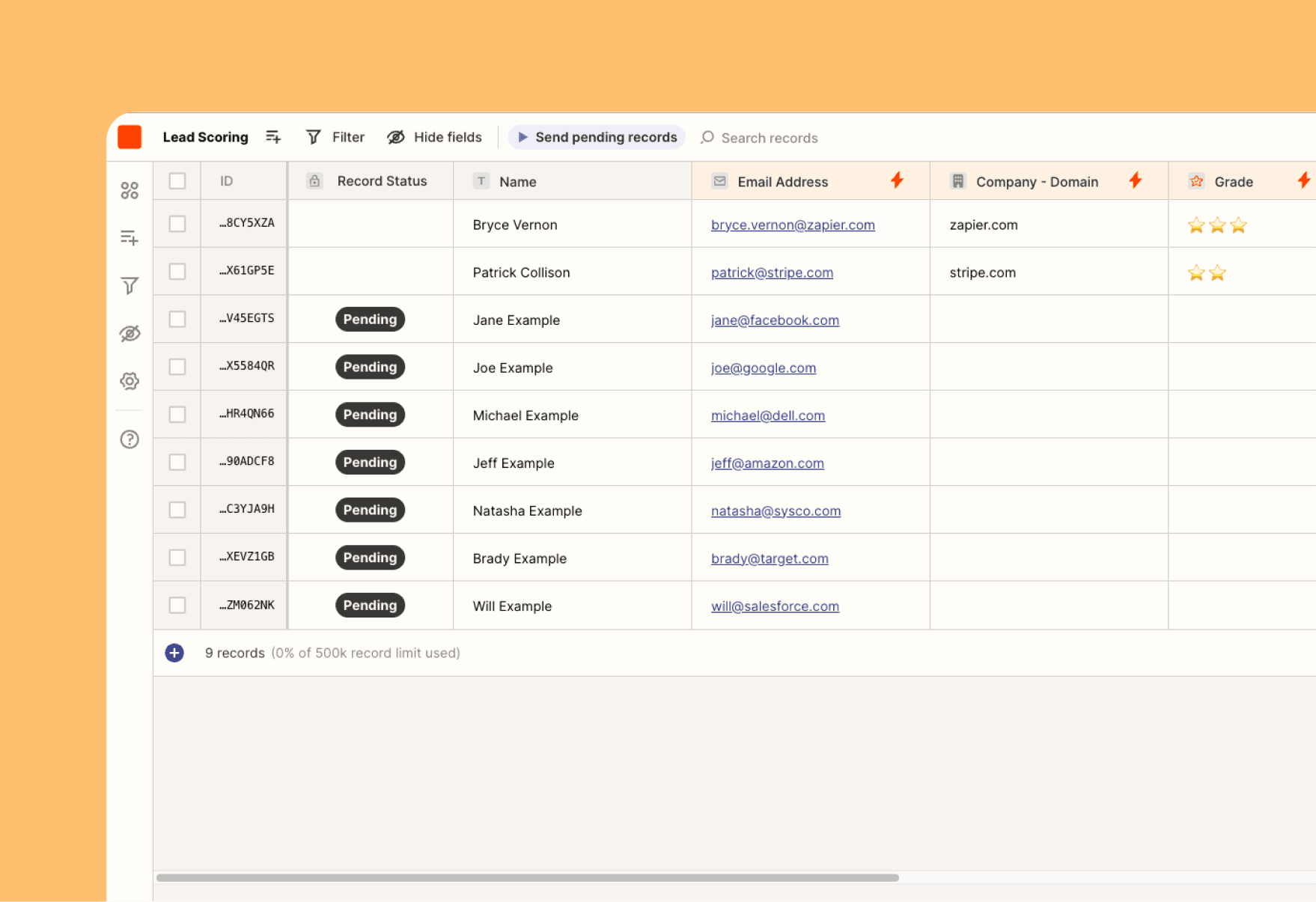 Lead Scoring Preview Image Zapier Tables