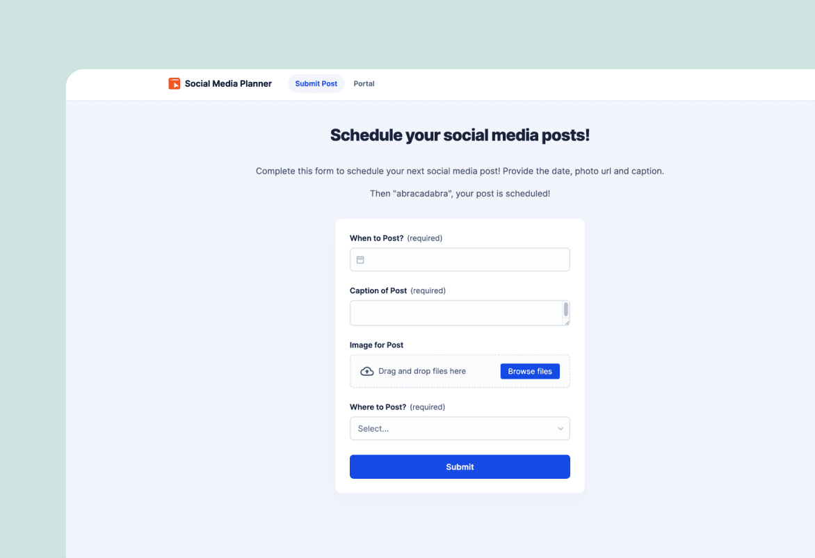 Social Media Planner Preview Image